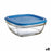 Panier-repas carré avec couvercle Duralex FreshBox Bleu 2 L 20 x 20 x 8 cm (8 Unités)