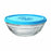 Panier-repas rond avec couvercle Duralex FreshBox Bleu 500 ml (12 Unités)