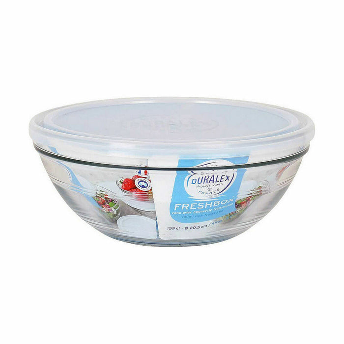 Panier-repas rond avec couvercle Duralex FreshBox Bleu 1,6 L (8 Unités)