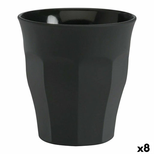 Set de Verres Duralex Picardie Verre Noir 6 Pièces 90 ml (8 Unités)