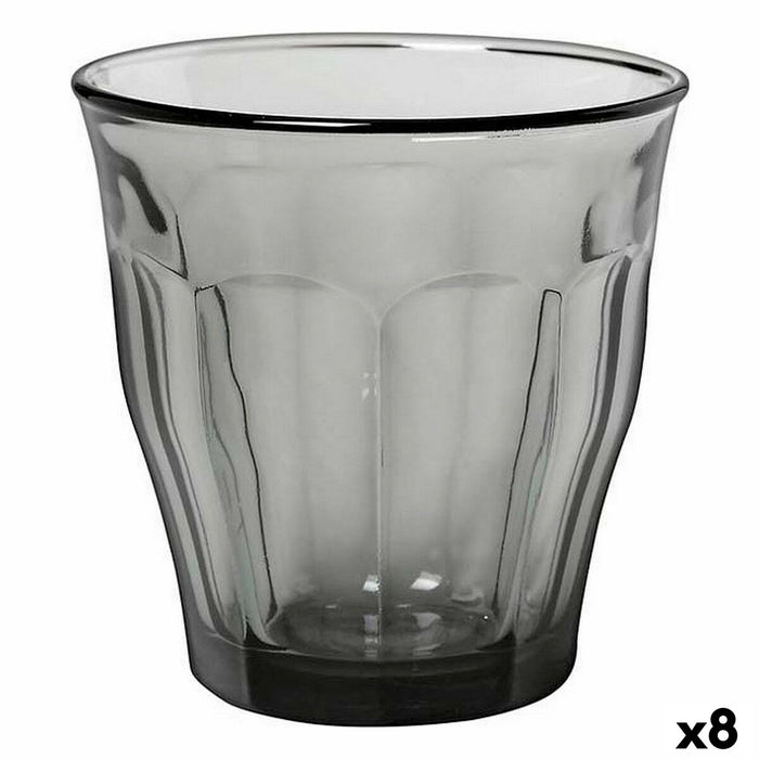 Set de Verres Duralex Picardie Gris 4 Pièces 360 ml (8 Unités)