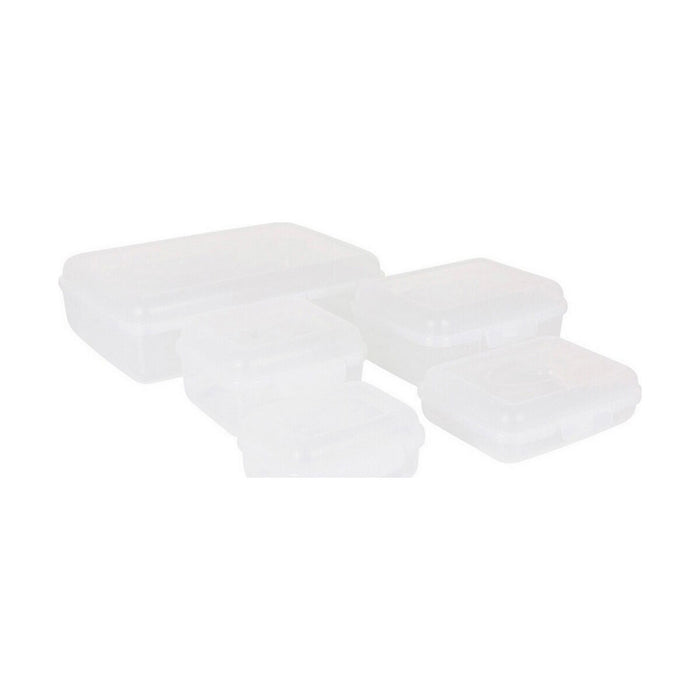 Ensemble de 5 Boîtes à Lunch Tontarelli Fill box Rectangulaire Blanc 5 Pièces (29,5 x 20,2 x 8,6 cm)