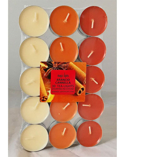 Bougies parfumées Magic Lights Orange Canelle Cire