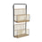 Étagère Versa Métal Rotin Bois MDF (12 x 68 x 32 cm)