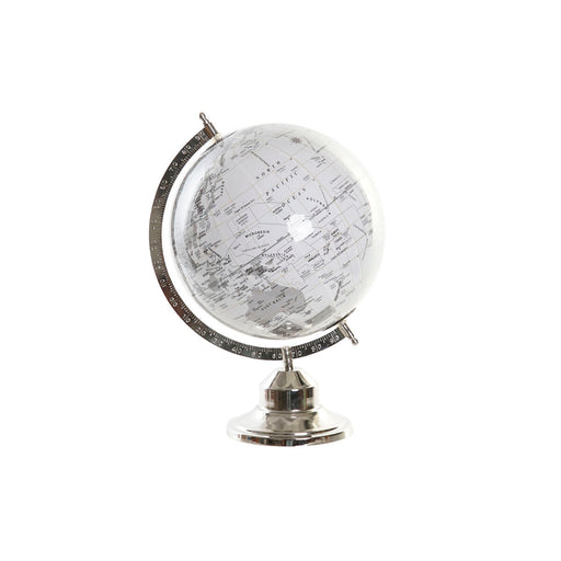 Globe terrestre DKD Home Decor Blanc Gris Argenté Moderne 27 x 25 x 38 cm