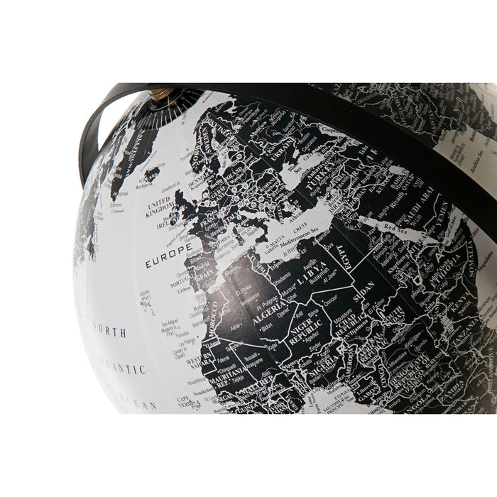 Globe terrestre Home ESPRIT Blanc Noir Urbaine 24 x 20 x 30 cm