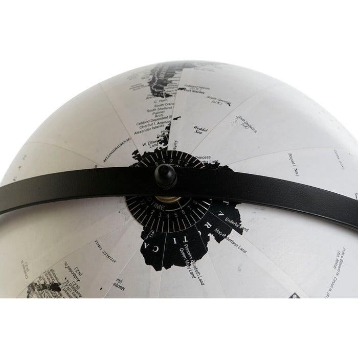 Globe terrestre Home ESPRIT Blanc Noir Urbaine 24 x 20 x 30 cm