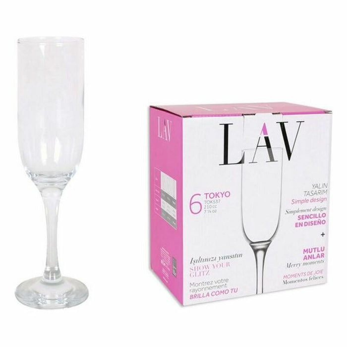 Set de Verres LAV Tokyo (6 uds) (210 ml)