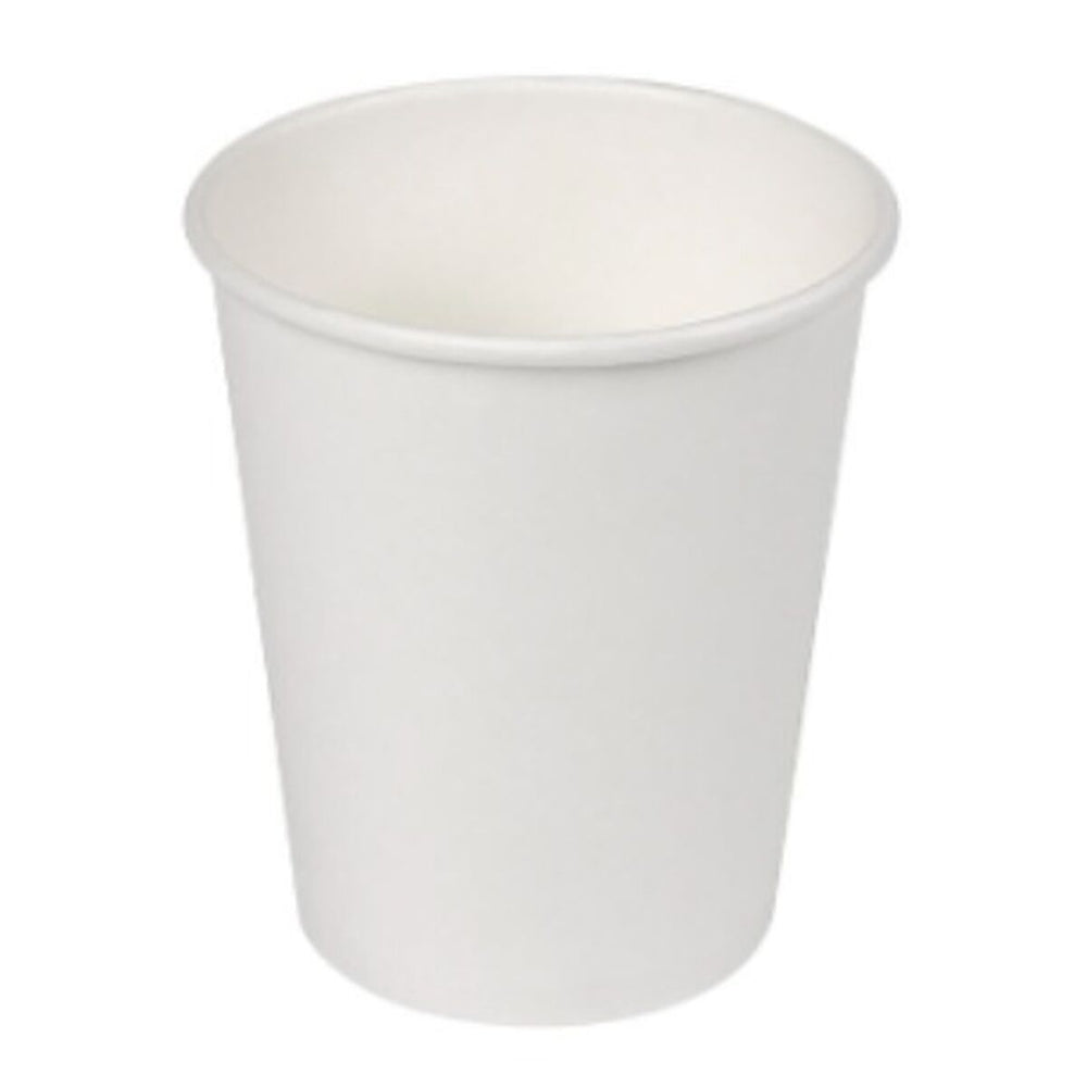 Set de Verres Algon Carton Produits à usage unique 250 ml Blanc 50 Unités