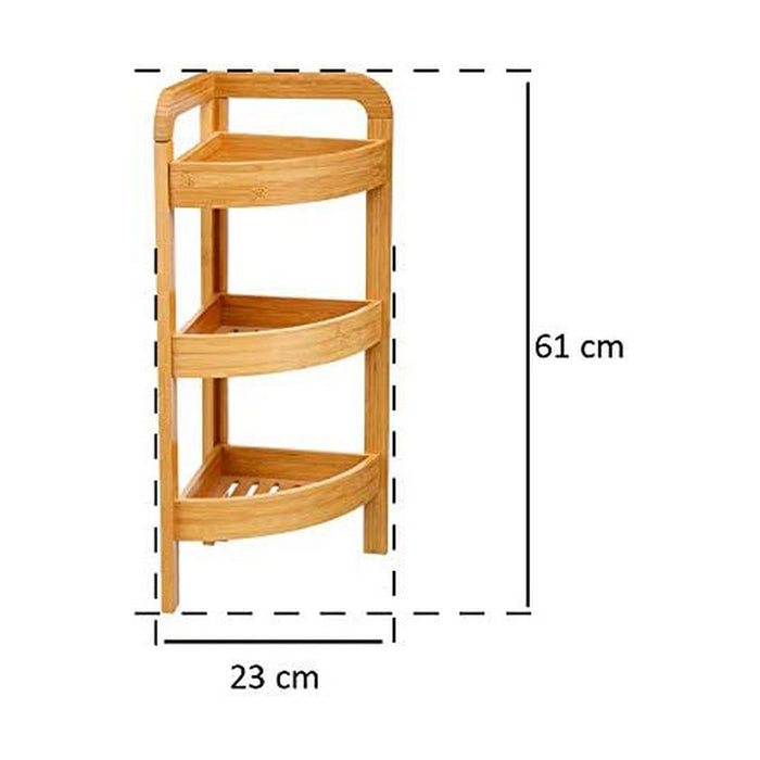 Étagère d'Angle 5five 3 Etagères 23 x 23 x 61 cm Bambou