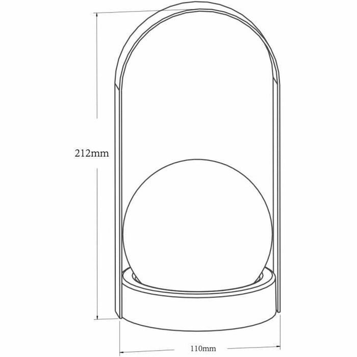 Boule Lumineuse pour Extérieur Galix Solaire 21,2 x 11 cm