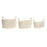 Set de basket DKD Home Decor Coton Fibre (34 x 23 x 20 cm)